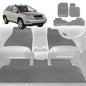 6D Diamond Car Floor Mats for Lexus RX (GSU35)2003-2009-Full Set-Grey-Outback GT