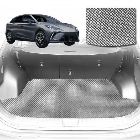 6D Diamond Car Boot Mat for All-new MG 4 EV (EH32) 2022-Current-Cargo Mat-Grey-Outback GT