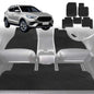 6D Diamond Car Floor Mats for MG ZS ZST 2017-Current-Full Set-Black-Outback GT