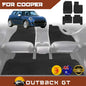 6D Diamond Car Boot Mat for MINI Cooper 5-Door Hatch(F55) 2014-2024 upper+lower | Heavy Duty Carpet Liner