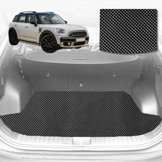 6D Diamond Car Boot Mat for MINI Countryman (F60)2017-2023-Cargo Mat-Black-Outback GT