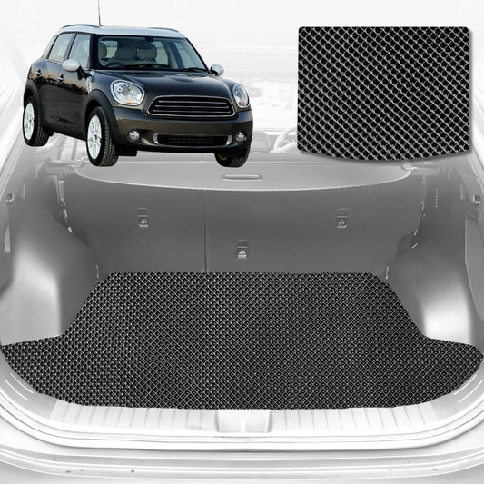 6D Diamond Car Boot Mat for MINI Countryman (R60)2010-2017-Cargo Mat-Black-Outback GT
