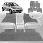 6D Diamond Car Floor Mats for Mazda 2 2014-Current-Full Set-Grey-Outback GT