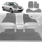 6D Diamond Car Floor Mats for Mazda 3 2004-2009-Full Set-Grey-Outback GT