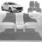 6D Diamond Car Floor Mats for Mazda 3 2019-Current-Full Set-Grey-Outback GT