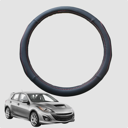 Steering Wheel Cover for Mazda 3 2009-2013 38CM Leather | Circle