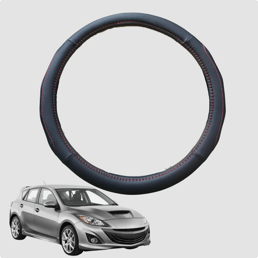 Steering Wheel Cover for Mazda 3 2009-2013 38CM Leather | Circle