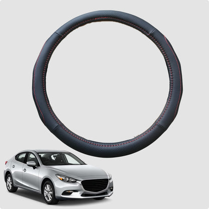 Steering Wheel Cover for Mazda 3 2014-2018 38CM Leather | Circle