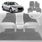 6D Diamond Car Floor Mats for Mazda 3 2014-2018-Full Set-Grey-Outback GT
