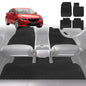 6D Diamond Car Floor Mats for Mazda 6 2013-Current-Full Set-Black-Outback GT