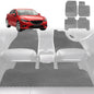 6D Diamond Car Floor Mats for Mazda 6 2013-Current-Full Set-Grey-Outback GT