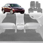 6D Diamond Car Floor Mats for Mazda 6 2002-2008-Full Set-Grey-Outback GT