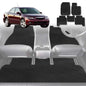 6D Diamond Car Floor Mats for Mazda 6 2002-2008-Full Set-Black-Outback GT