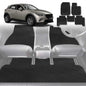 6D Diamond Car Floor Mats for Mazda CX-3 2015-Current-Full Set-Black-Outback GT