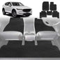 6D Diamond Car Floor Mats for Mazda CX-5 2012-2017-Full Set-Black-Outback GT