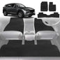 6D Diamond Car Floor Mats for Mazda CX-5 2017-Current-Full Set-Black-Outback GT