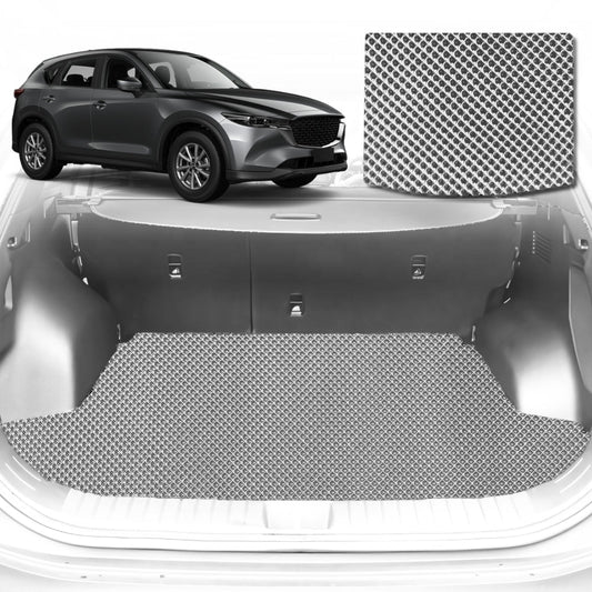 6D Diamond Car Boot Mat for Mazda CX-5 (KF)2017-Current-Cargo Mat-Grey-Outback GT