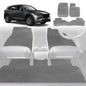 6D Diamond Car Floor Mats for Mazda CX-5 2017-Current-Full Set-Grey-Outback GT