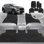 6D Diamond Car Floor Mats for Mazda CX-60 2022-Current-Full Set-Black-Outback GT