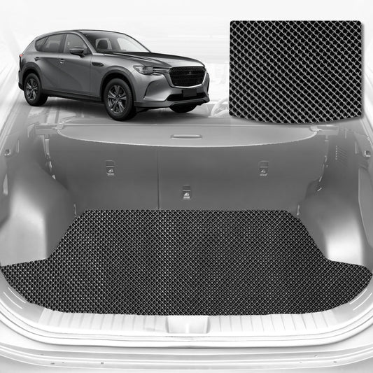 6D Diamond Car Boot Mat for All-new Mazda CX-60 (KH)2022-Current-Cargo Mat-Black-Outback GT