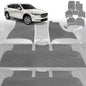6D Diamond Car Floor Mats for Mazda CX-8 2018-Current-Ultimate Set-Grey-Outback GT
