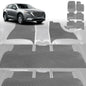6D Diamond Car Floor Mats for Mazda CX-9 2007-2016-Ultimate Set-Grey-Outback GT