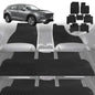 6D Diamond Car Floor Mats for Mazda CX-9 2016-Current-Ultimate Set-Black-Outback GT