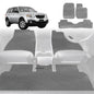 6D Diamond Car Floor Mats for Mazda 2 2007-2014-Full Set-Grey-Outback GT