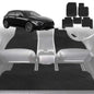 6D Diamond Car Floor Mats for Mercedes-Benz A-Class (W177)2018-Current-Full Set-Black-Outback GT