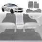 6D Diamond Car Floor Mats for Mercedes-Benz C-Class Coupe (W204)2007-2014-Full Set-Grey-Outback GT