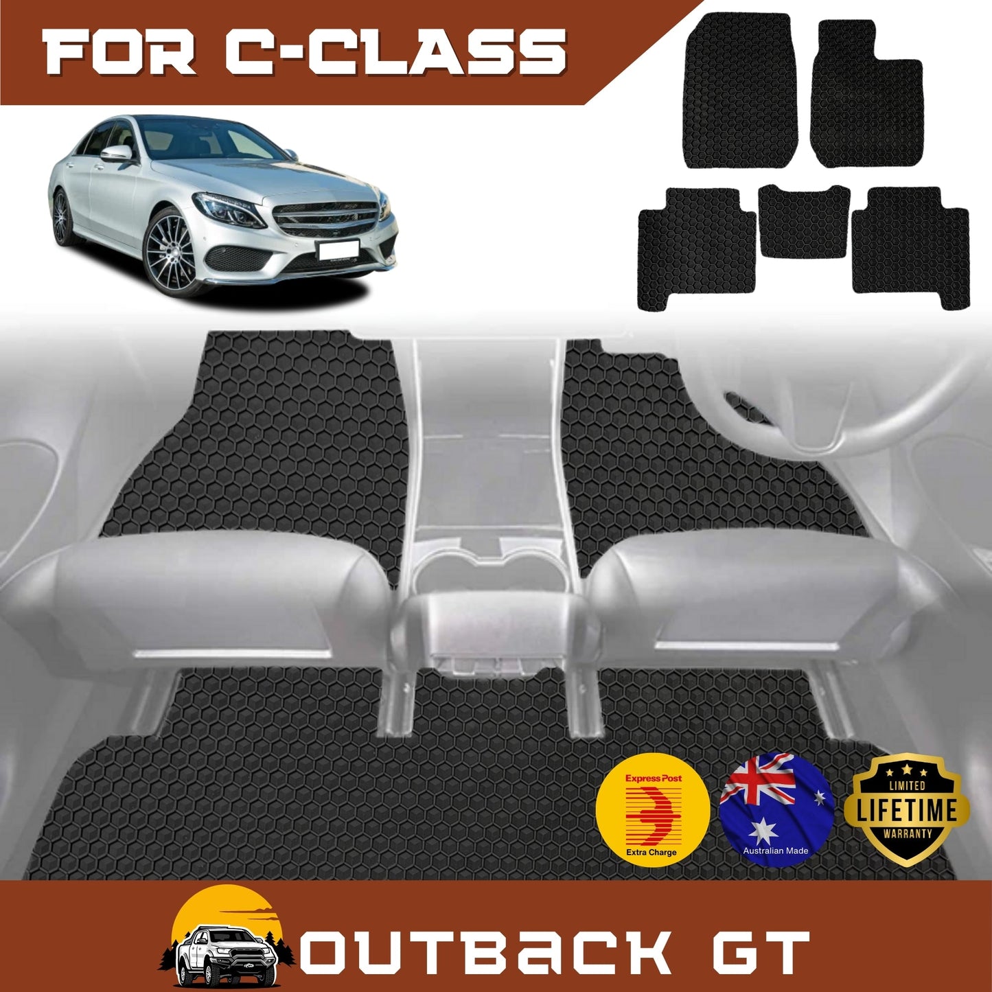 for Mercedes-Benz C-class 2014-2021