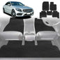 6D Diamond Car Floor Mats for Mercedes-Benz C-class 2014-2021-Full Set-Black-Outback GT