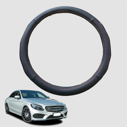 Steering Wheel Cover for Mercedes-Benz C-class 2014-2021 38CM Leather | Circle