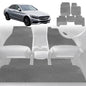 6D Diamond Car Floor Mats for Mercedes-Benz C-class Sedan (W205)2014-2021-Full Set-Grey-Outback GT