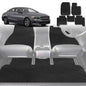 6D Diamond Car Floor Mats for Mercedes-Benz CLA-Class (C117)2013-2019-Full Set-Black-Outback GT