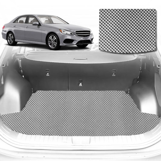 6D Diamond Car Boot Mat for Mercedes-Benz E-Class Sedan (W212)2009-2016-Sedan-Cargo Mat-Grey-Outback GT