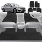 6D Diamond Car Floor Mats for Mercedes-Benz E-Class Sedan (W212)2009-2016-Full Set-Black-Outback GT