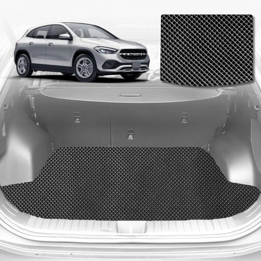 6D Diamond Car Boot Mat for Mercedes-Benz GLA SUV (H247)2020-Current-Cargo Mat-Black-Outback GT