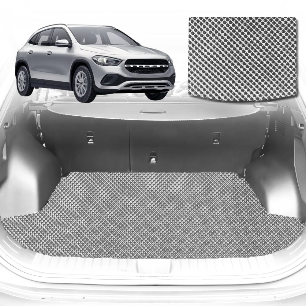 6D Diamond Car Boot Mat for Mercedes-Benz GLA SUV (H247)2020-Current-Cargo Mat-Grey-Outback GT