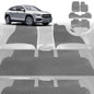 6D Diamond Car Floor Mats for Mercedes-Benz GLE-Class 2020-Current-Ultimate Set-Grey-Outback GT