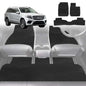 6D Diamond Car Floor Mats for Mercedes-Benz GLS-Class (X166)2012-2019-Ultimate Set-Black-Outback GT