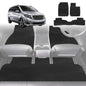 6D Diamond Car Floor Mats for Mercedes-Benz V-Class (3rd Gen, W447)2014-Current-Ultimate Set-Black-Outback GT