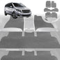 6D Diamond Car Floor Mats for Mercedes-Benz V-Class (3rd Gen, W447)2014-Current-Ultimate Set-Grey-Outback GT