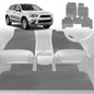 6D Diamond Car Floor Mats for Mitsubishi ASX 2010-Current-Full Set-Grey-Outback GT