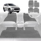 6D Diamond Car Floor Mats for Mitsubishi Challenger 2008-2016-Full Set-Grey-Outback GT