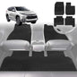 6D Diamond Car Floor Mats for Mitsubishi Challenger 2008-2016-Full Set-Black-Outback GT