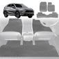 6D Diamond Car Floor Mats for Mitsubishi Eclipse Cross 2017-Current-Full Set-Grey-Outback GT