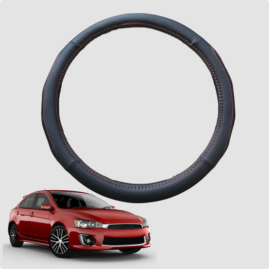 Steering Wheel Cover for Mitsubishi Lancer 2007-2017 38CM Leather | Circle