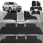 6D Diamond Car Floor Mats for Mitsubishi Outlander 2006-2012-Full Set-Black-Outback GT