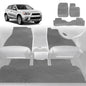 6D Diamond Car Floor Mats for Mitsubishi Outlander 2006-2012-Full Set-Grey-Outback GT